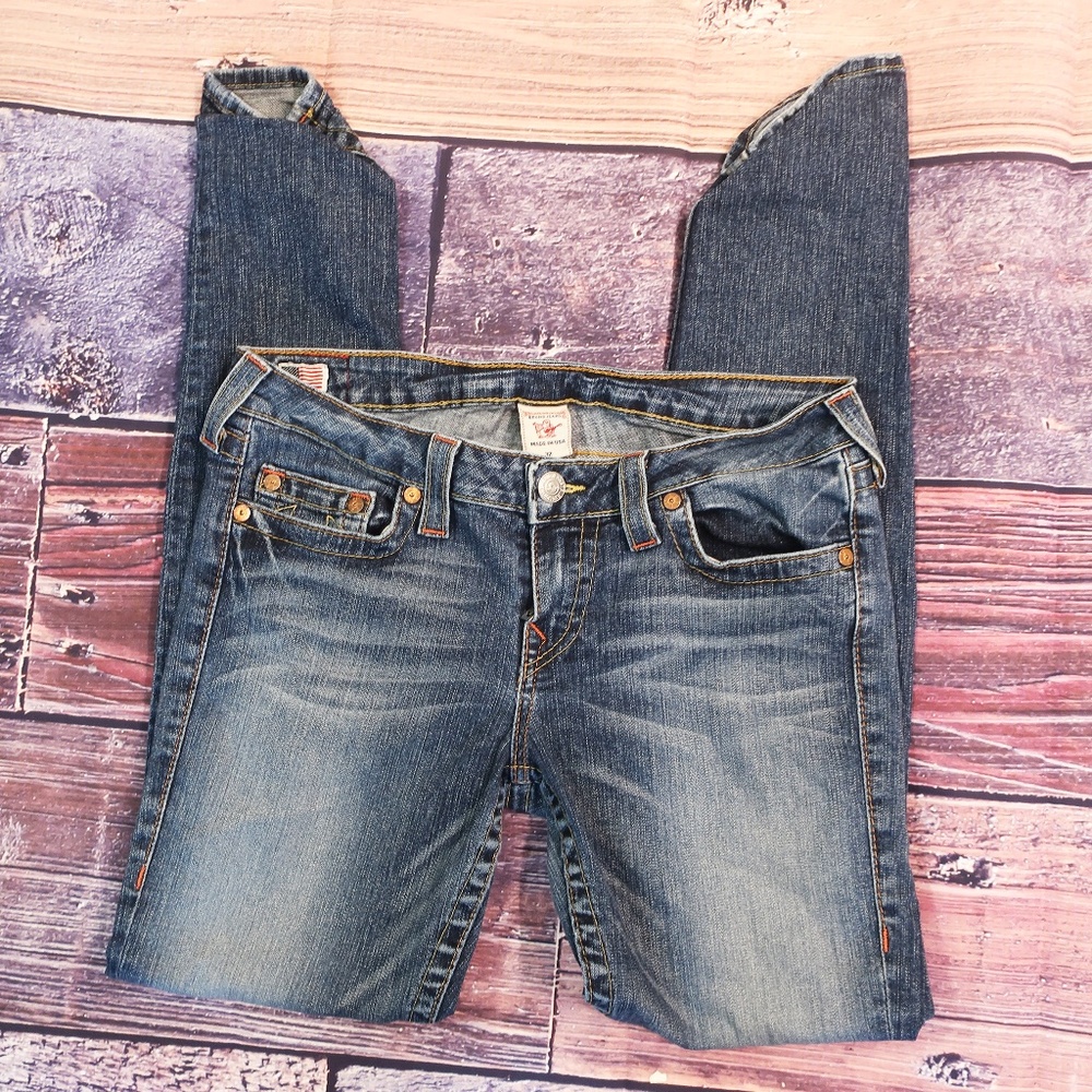 True Religion Stella Skinny Stretch Low Rise Jeans